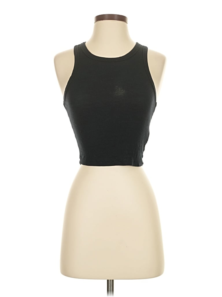 Pre-owned Sunday Best Tank Top Black Halter Neckline Tops