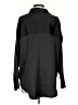 H&M 100% Polyester Solid Black Long Sleeve Blouse Size S - photo 2