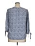 Renee C. 100% Polyester Blue 3/4 Sleeve Blouse Size XL - photo 2