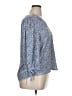 Renee C. 100% Polyester Blue 3/4 Sleeve Blouse Size XL - photo 4