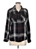 Dex 100% Rayon Plaid Black 3/4 Sleeve Blouse Size M - photo 1