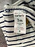 Carter's 100% Cotton Green Long Sleeve Henley 0-3 MO / 3 MO - photo 3