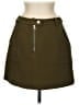 Frank And Oak Solid Green Brown Casual Skirt Size M - photo 1