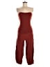 Carilyn Vaile Solid Burgundy Jumpsuit Size XXS (estimated) - photo 1