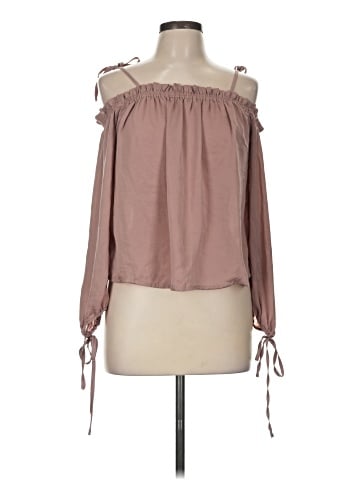 LA Hearts Long Sleeve Blouse (view 1)
