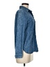 Forever 21 Blue Long Sleeve Button-Down Shirt Size M - photo 4