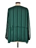 Les Serein 100% Polyester Green Long Sleeve Blouse Size L - photo 2