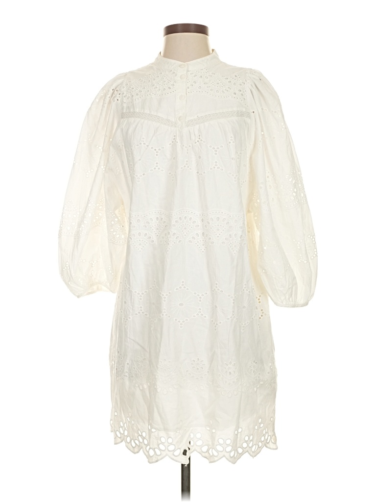 Pre-owned Universal Thread Casual Dress In White