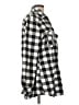 Matchstick 100% Cotton Checkered-gingham Black Long Sleeve Button-Down Shirt Size L - photo 4
