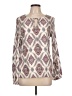 Crosby 100% Rayon Ivory Long Sleeve Blouse Size L - photo 1