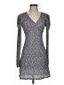 MNG Print Blue Cocktail Dress Size 4 - photo 1