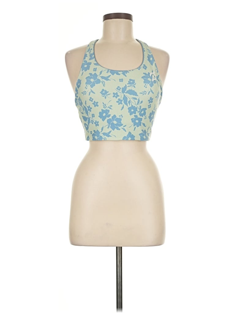 Pre-owned Peloton Tank Top Blue Halter Neckline Tops