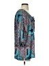 Akiko Paisley Blue 3/4 Sleeve Blouse Size S - photo 4