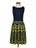 Xhilaration Chevron-herringbone Blue Casual Dress Size S - photo 1