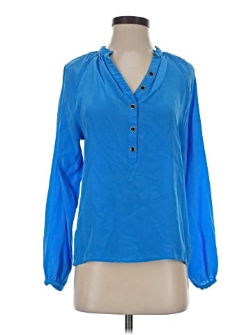 Yumi Kim Long Sleeve Silk Top (view 1)