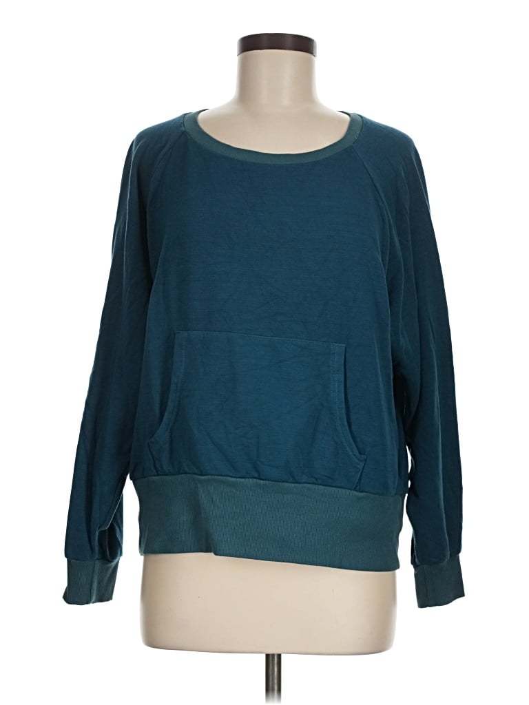 Pre-owned Assorted Brands Sweatshirt In Teal