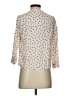 Maeve 100% Rayon Polka Dots Ivory 3/4 Sleeve Blouse Size XS - photo 2