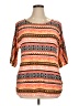 Magic Fit Orange Short Sleeve Blouse Size 1X - photo 1