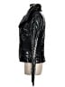 Blanc Noir 100% Polyurethane Metallic Black Jacket Size M - photo 5
