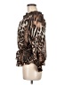 Frank Lyman Design 100% Polyester Animal Print Brown Long Sleeve Blouse Size 8 - photo 5