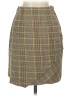 CAbi Plaid Yellow Casual Skirt Size XS - photo 1