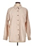 MIHOLL Solid Tan Long Sleeve Blouse Size L - photo 1