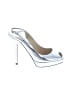 Jimmy Choo Metallic Silver Heels Size EU 37 1/2 - photo 1
