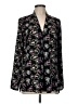 Attention 100% Polyester Black Long Sleeve Blouse Size M - photo 1