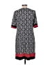 R&K Print Black Casual Dress Size L - photo 2