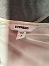 Express 100% Polyester Ivory Short Sleeve Blouse Size S - photo 7