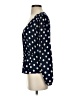 J.Crew Polka Dots Blue Long Sleeve Blouse Size 2 - photo 5