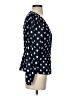 J.Crew Polka Dots Blue Long Sleeve Blouse Size 2 - photo 4