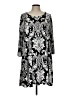 Unbranded Paisley Silver Black Casual Dress Size L (estimated) - photo 1