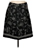 Ann Taylor LOFT Paisley Black Casual Skirt Size 6 - photo 1