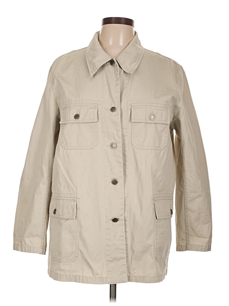 Pre-owned Anne Klein Trenchcoat In Tan