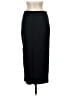 Zara 100% Polyester Solid Black Blue Formal Skirt Size M - photo 2