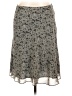 Compagnie Internationale Express 100% Polyester Paisley Gray Casual Skirt Size L - photo 1