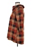 PURE essence Plaid Brown Poncho Size M - photo 5