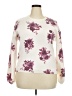 Penelope Rose Floral Ivory White Pullover Sweater Size XL - photo 1