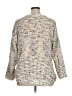 Cable & Gauge 100% Polyester Tweed White Pullover Sweater Size 1X - photo 2