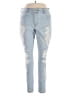 Express Outlet Hearts Blue Jeans Size 14 - photo 1