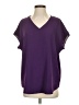 Jodifl 100% Polyester Purple Short Sleeve Top Size S - photo 1