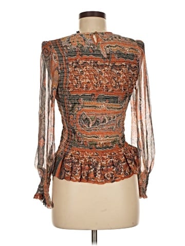 Isabel Marant Long Sleeve Silk Top (view 2)