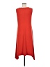 Chico's Solid Orange Casual Dress Size Med (1) - photo 2