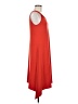 Chico's Solid Orange Casual Dress Size Med (1) - photo 4