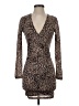 Superdown Animal Print Brown Cocktail Dress Size XS - photo 1