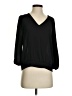 West Kei 100% Polyester Black 3/4 Sleeve Blouse Size S - photo 1