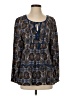 Daniel Rainn 100% Rayon Blue Long Sleeve Blouse Size S - photo 1