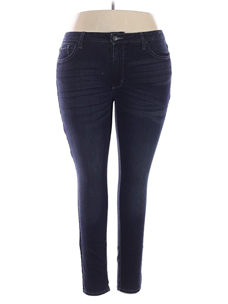 Pre-owned Lee Jeggings In Blue