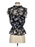 Great Jones Black Short Sleeve Blouse Size XS - photo 2